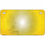 Yellow White Fade Scratched License Plate Metal Novelty 7" x 4" (MP)