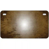 Brown White Fade Scratched License Plate Metal Novelty 7" x 4" (MP)