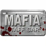 Mafia Staff Car Metal Novelty License Plate 7" x 4" (MP)