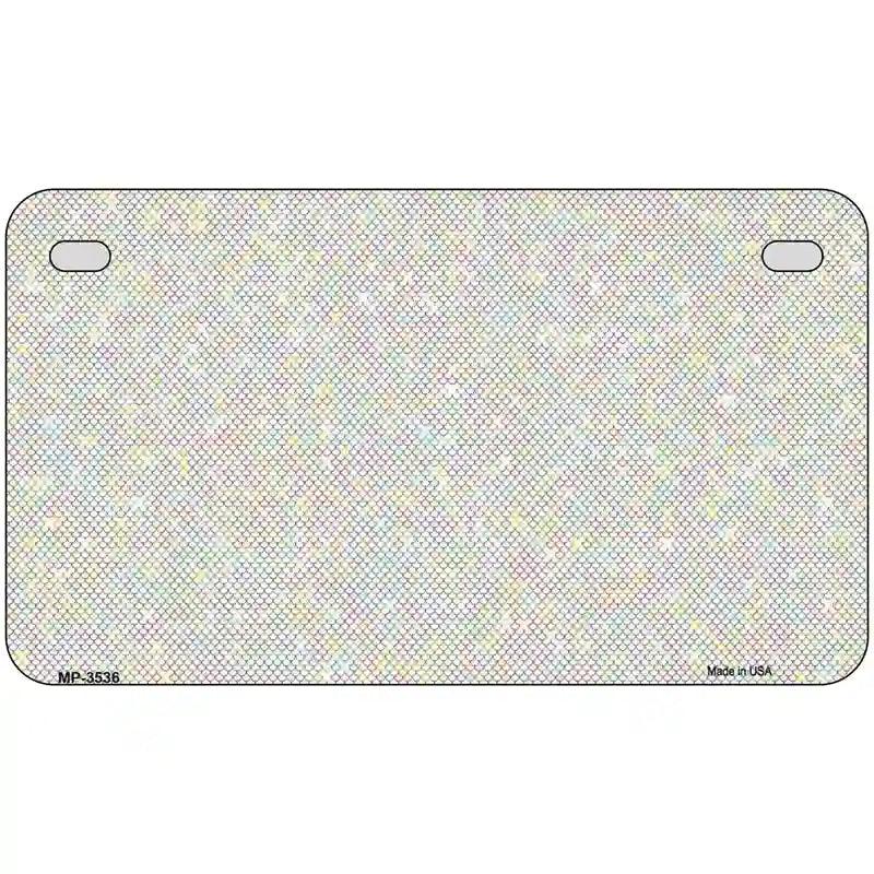 Fish Scale Metal Novelty License Plate 7" x 4" (MP)