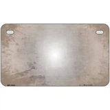 Tan White Fade Scratched License Plate Metal Novelty 7" x 4" (MP)