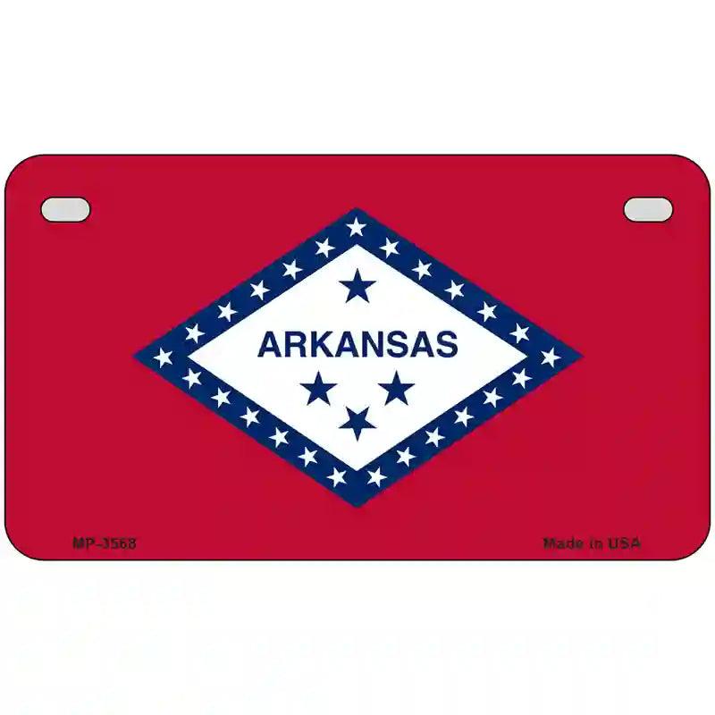 Arkansas State Flag Metal Novelty License Plate 7" x 4" (MP)