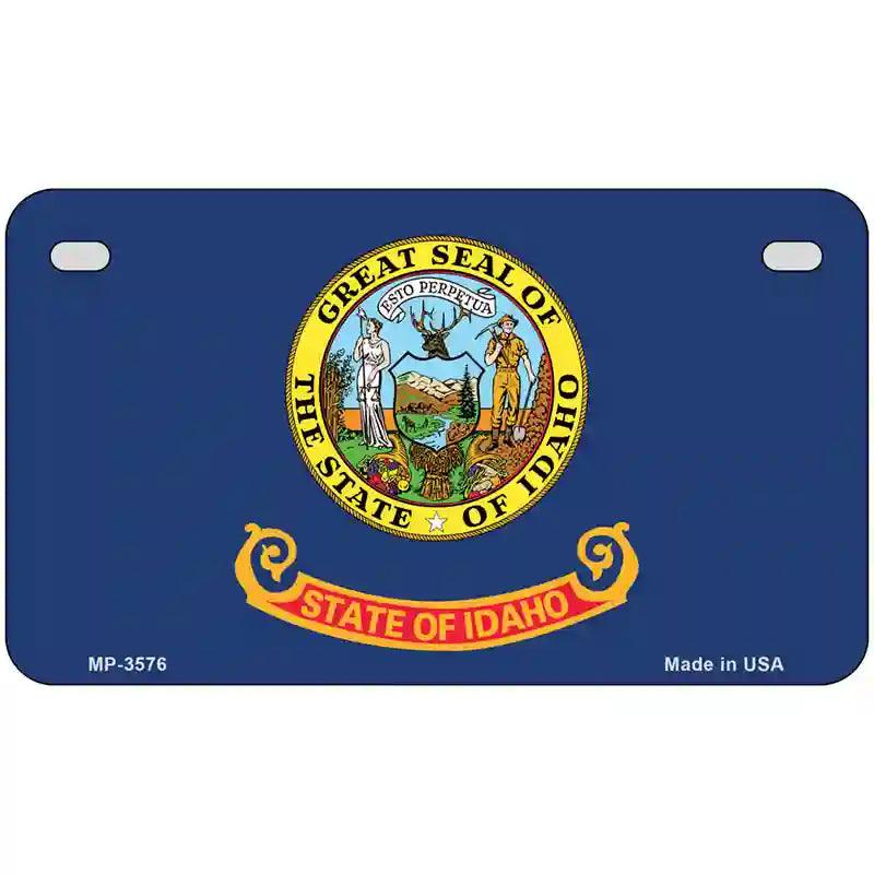 Idaho State Flag Metal Novelty License Plate 7" x 4" (MP)
