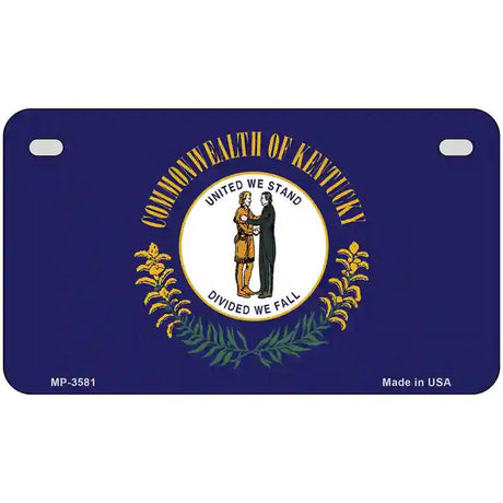 Kentucky State Flag Metal Novelty License Plate 7" x 4" (MP)