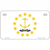 Rhode Island State Flag Metal Novelty License Plate 7" x 4" (MP)