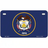 Utah State Flag Metal Novelty License Plate 7" x 4" (MP)