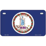 Virginia State Flag Metal Novelty License Plate 7" x 4" (MP)