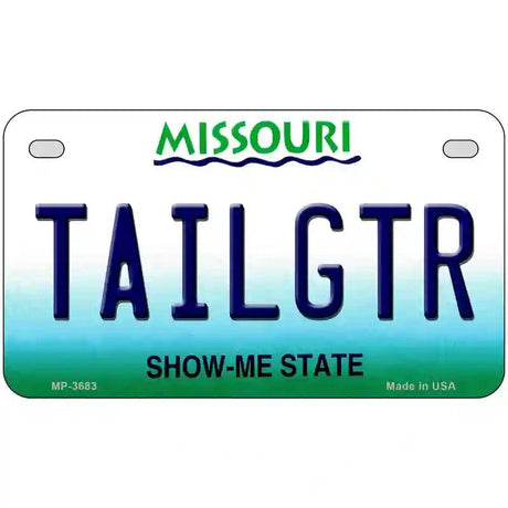 Tailgtr Missouri Novelty Metal License Plate 7" x 4" (MP)