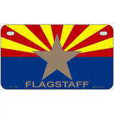 Flagstaff Arizona State Flag Metal Novelty License Plate 7" x 4" (MP)
