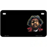 Pirate Offset Metal Novelty License Plate 7" x 4" (MP)