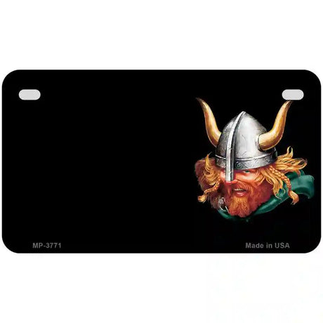 Warrior Offset Metal Novelty License Plate 7" x 4" (MP)