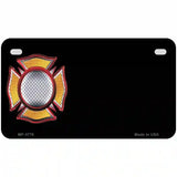 Fire Maltese Cross Offset Metal Novelty License Plate 7" x 4" (MP)