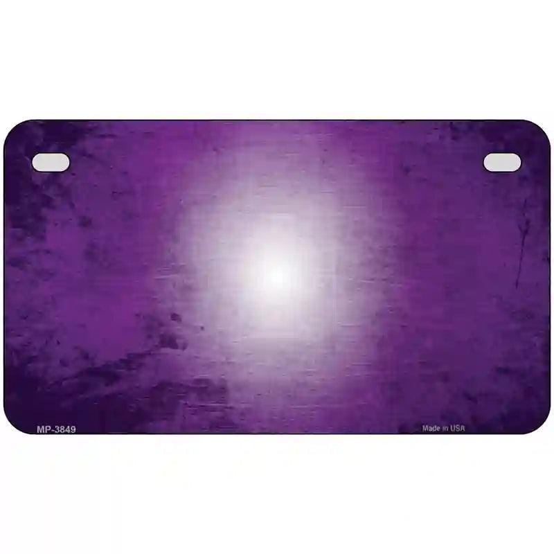 Purple White Fade Scratched License Plate Metal Novelty 7" x 4" (MP)