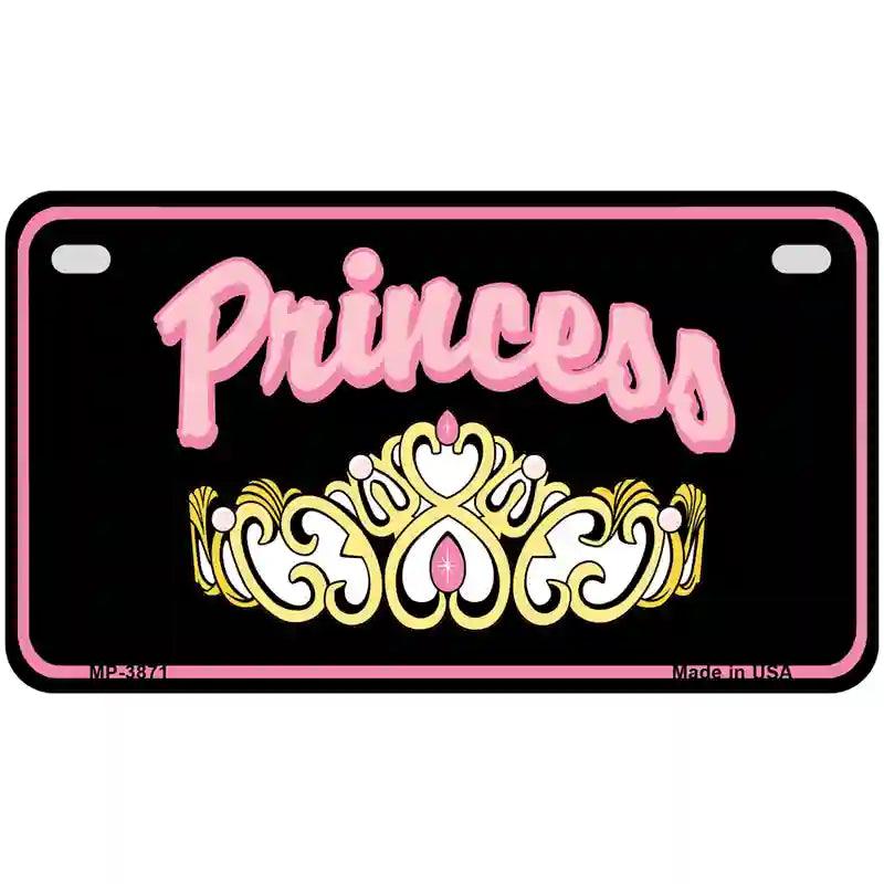 Princess Tiara Metal Novelty License Plate 7" x 4" (MP)