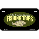 Fishing Trips Metal Novelty License Plate 7" x 4" (MP)