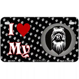 I Love My Pekingese Metal Novelty License Plate 7" x 4" (MP)