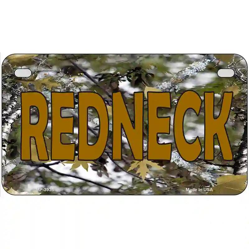 Redneck Camo Metal Novelty License Plate 7" x 4" (MP)