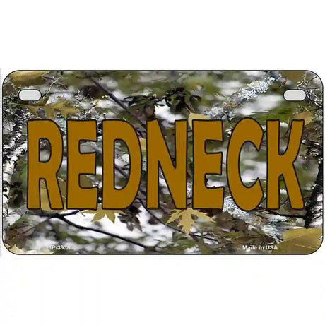 Redneck Camo Metal Novelty License Plate 7" x 4" (MP)