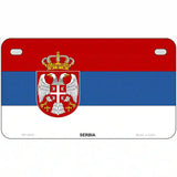 Serbia Eagle Flag Metal Novelty License Plate 7" x 4" (MP)