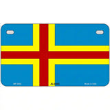Aland Flag Metal Novelty License Plate 7" x 4" (MP)