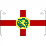 Alderney Flag Metal Novelty License Plate 7" x 4" (MP)