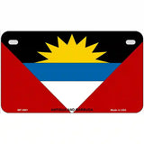 Antigua & Barbuda Flag Metal Novelty License Plate 7" x 4" (MP)
