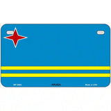 Aruba Flag Metal Novelty License Plate 7" x 4" (MP)