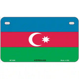Azerbaijan Flag Metal Novelty License Plate 7" x 4" (MP)