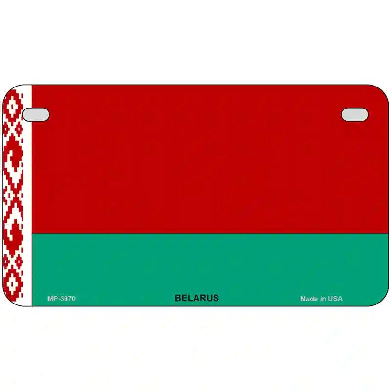 Belarus Flag Metal Novelty License Plate 7" x 4" (MP)