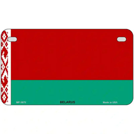 Belarus Flag Metal Novelty License Plate 7" x 4" (MP)