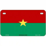 Burkina Faso Flag Metal Novelty License Plate 7" x 4" (MP)