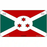 Burundi Flag Metal Novelty License Plate 7" x 4" (MP)