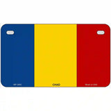 Chad Flag Metal Novelty License Plate 7" x 4" (MP)