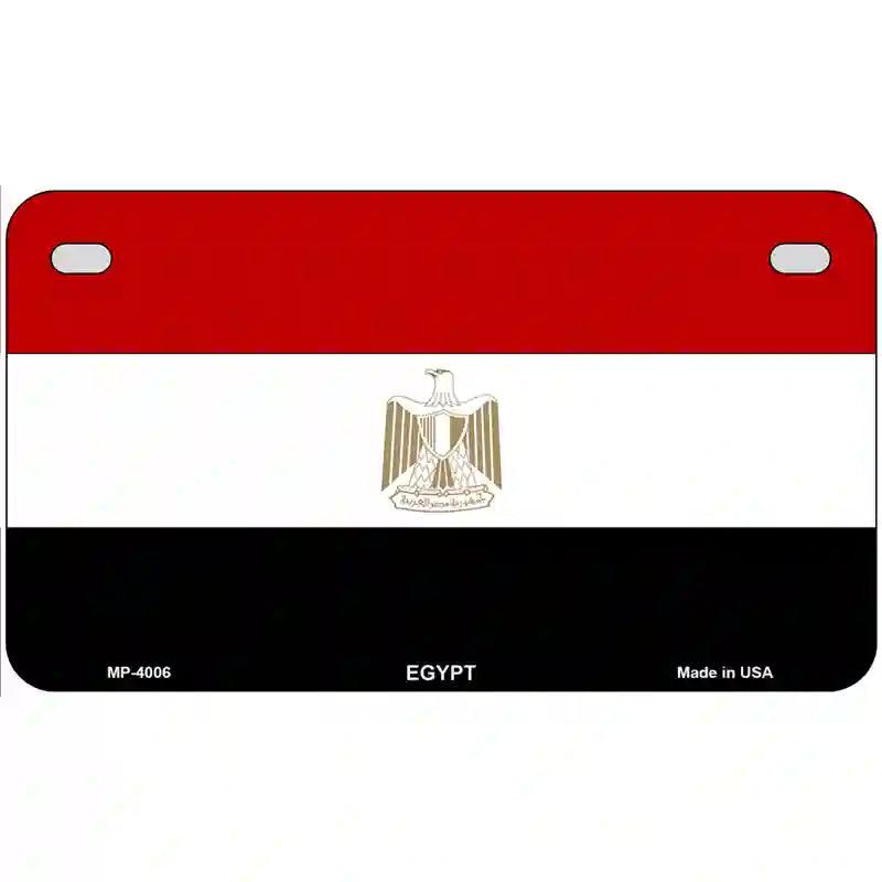 Egypt Flag Metal Novelty License Plate 7" x 4" (MP)