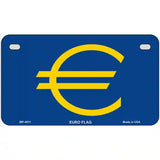 Euro Flag Metal Novelty License Plate 7" x 4" (MP)