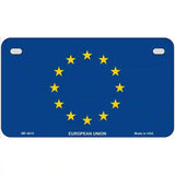 European Union Flag Metal Novelty License Plate 7" x 4" (MP)