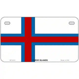 Faroe Islands Flag Metal Novelty License Plate 7" x 4" (MP)