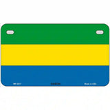 Gabon Flag Metal Novelty License Plate 7" x 4" (MP)