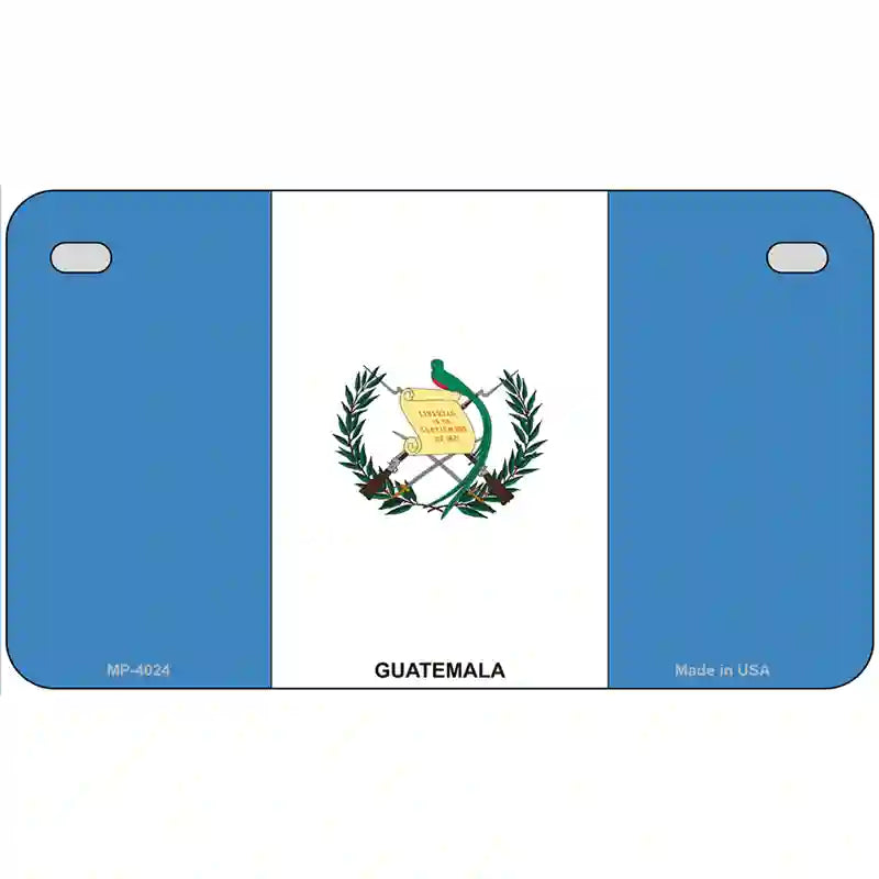 Guatemala Country Flag Metal Novelty License Plate 7" x 4" (MP)