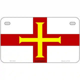 Guernsey Flag Metal Novelty License Plate 7" x 4" (MP)