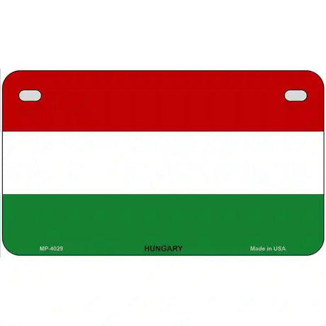 Hungary Flag Metal Novelty License Plate 7" x 4" (MP)