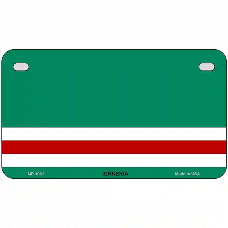 Ichkeria Flags Metal Novelty License Plate 7" x 4" (MP)