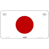 Japan Flag Metal Novelty License Plate 7" x 4" (MP)