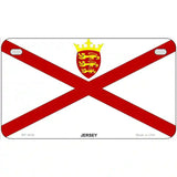 Jersey Flag Metal Novelty License Plate 7" x 4" (MP)