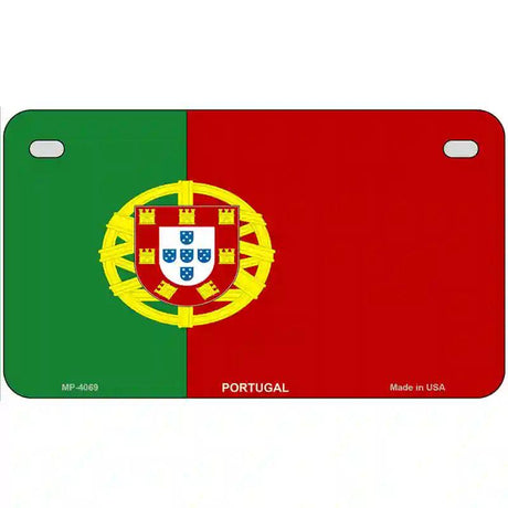 Portugal Flag Metal Novelty License Plate 7" x 4" (MP)