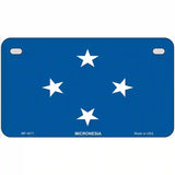 Micronesia Flag Metal Novelty License Plate 7" x 4" (MP)