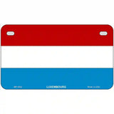 Luxembourg Flag Metal Novelty License Plate 7" x 4" (MP)