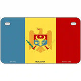 Moldova Flag Metal Novelty License Plate 7" x 4" (MP)