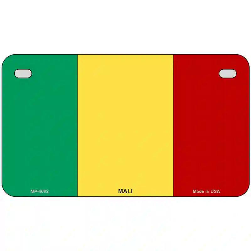 Mali Flag Metal Novelty License Plate 7" x 4" (MP)