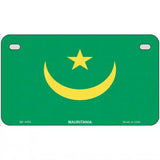 Mauritania Flag Metal Novelty License Plate 7" x 4" (MP)